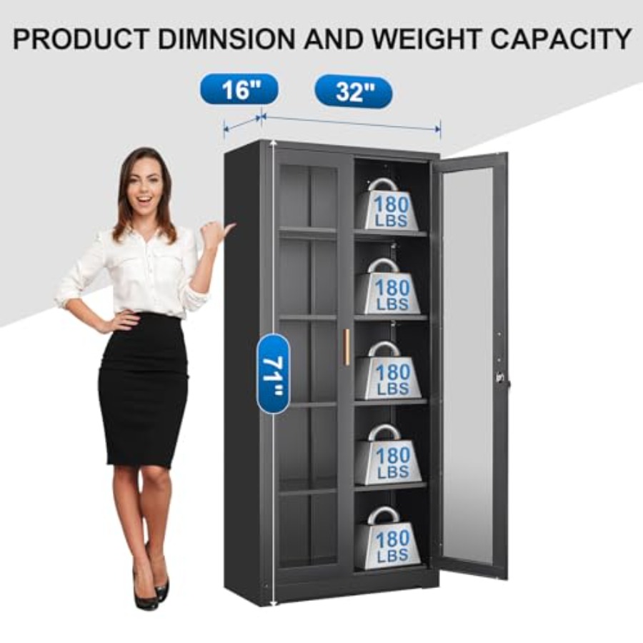 71 Metal Glass Display Cabinet - Glass Cabinet Display recension och pris