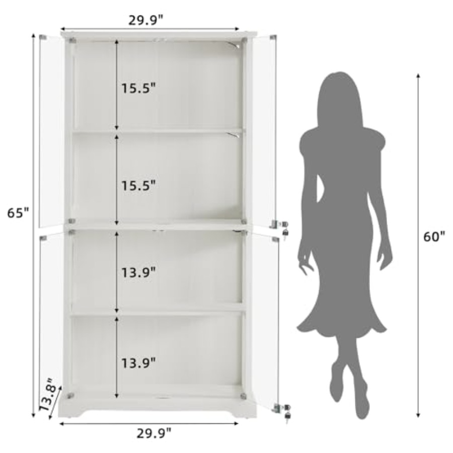 Farmhouse Glass Display Cabine - Glass Cabinet Display recension och pris