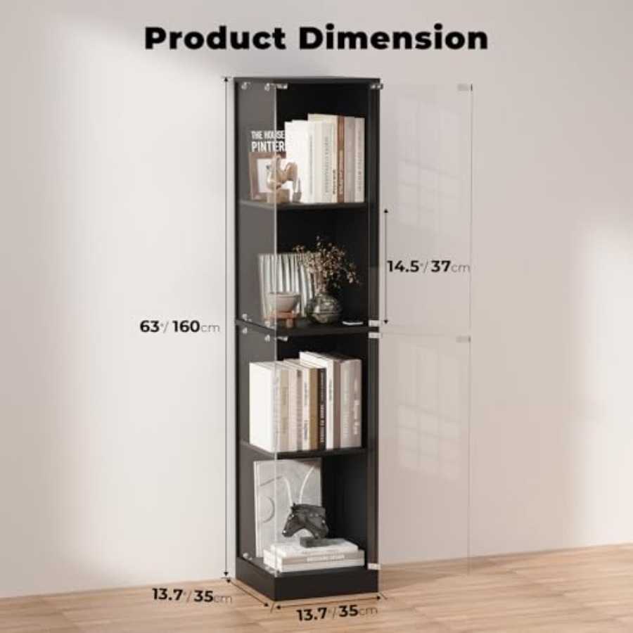 Corner display cabinet with gl - Glass Cabinet Display recension och pris
