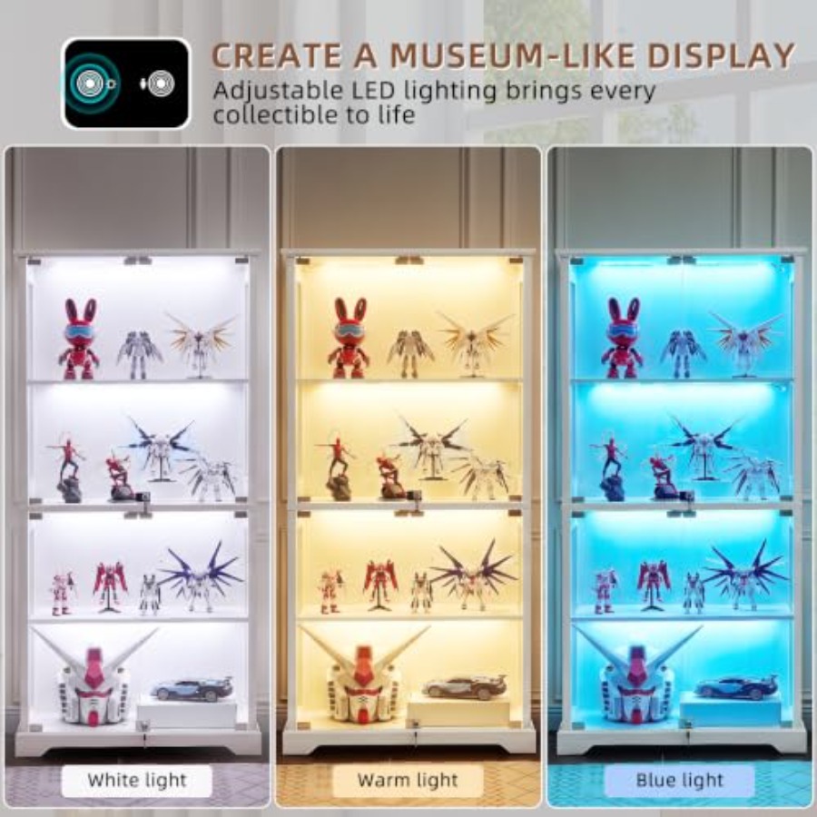 Farmhouse Glass Display Cabine - Glass Cabinet Display recension och pris
