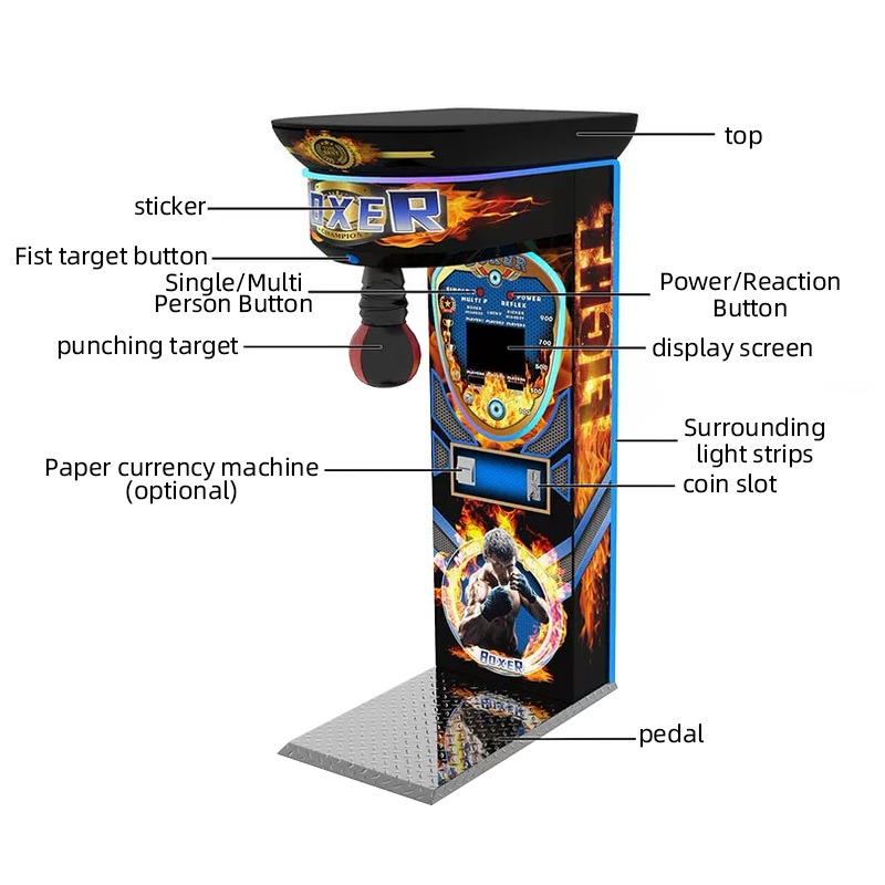 Custom Coin Operated Boxing Pu - Arcade Game Coin recension och pris