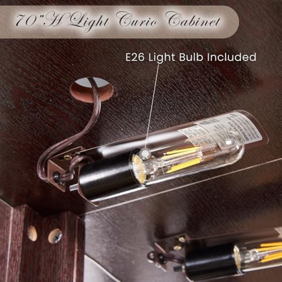 Corner curio cabinet for livin - Glass Cabinet Display recension och pris