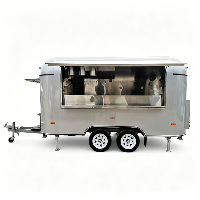 Customized Food Truck Mobile w - Hot Dog Vending Cart recension och pris
