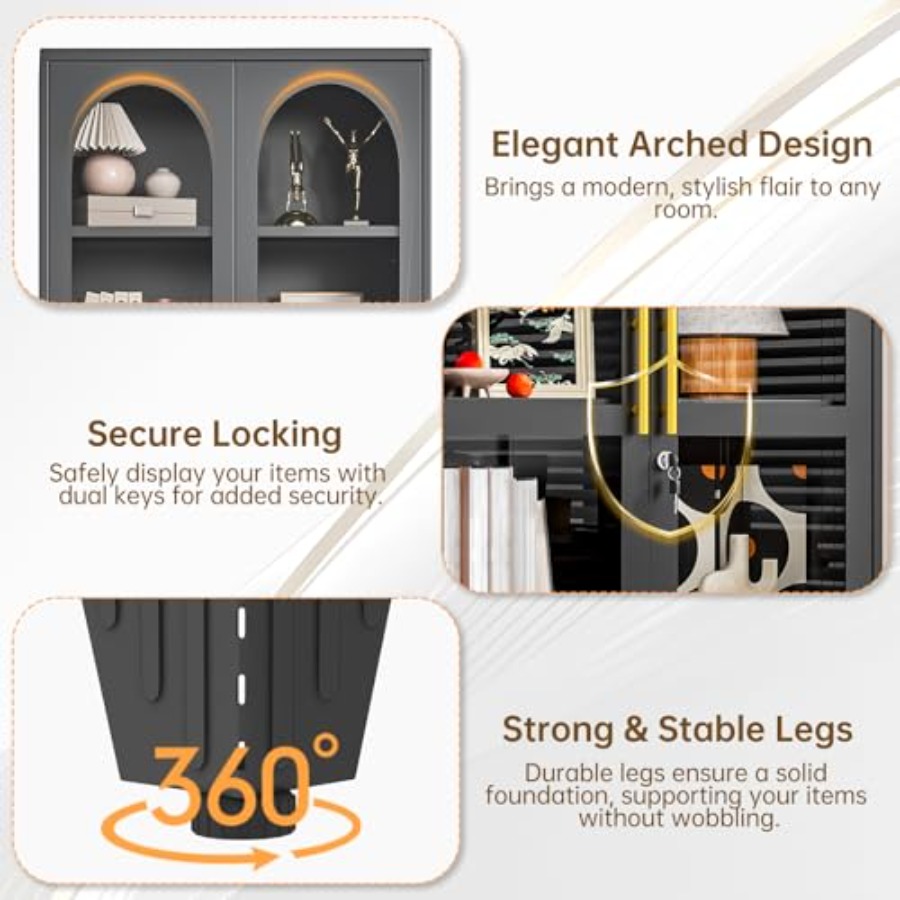 47 H Locking Display Cabinet f - Glass Cabinet Display recension och pris