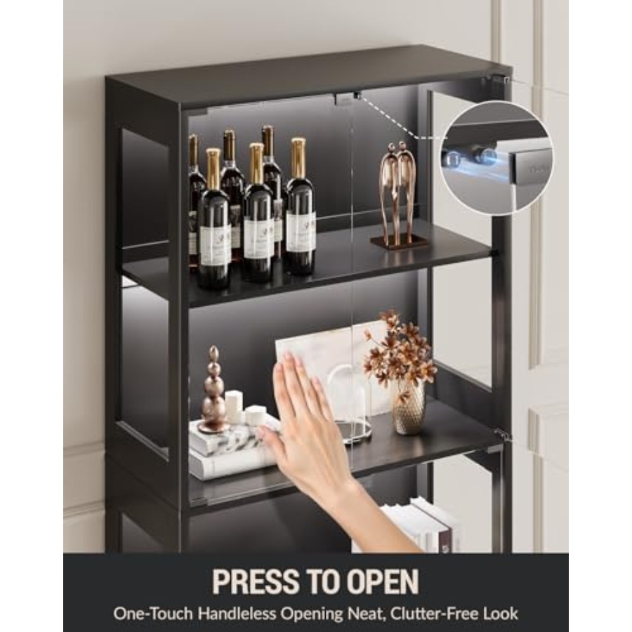 Glass display cabinet with doo - Glass Cabinet Display recension och pris